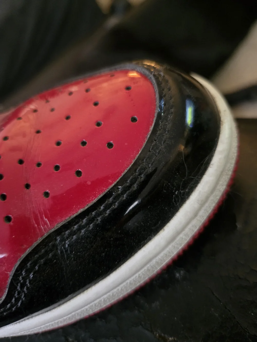 RARE O.G Jordan High-Top Sneakers in Red and Black